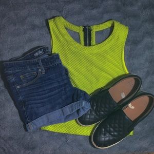 Neon Green Crop Top